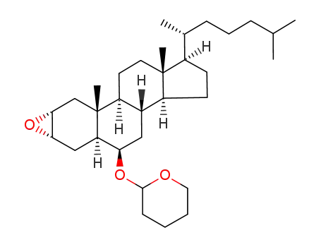 Molecular Structure of 264925-83-9 ((2R,3S,5S,6R,8S,9S,10R,13R,14S,17R)-17-((R)-1,5-Dimethyl-hexyl)-10,13-dimethyl-6-(tetrahydro-pyran-2-yloxy)-hexadecahydro-20-oxa-cyclopropa[2,3]cyclopenta[a]phenanthrene)