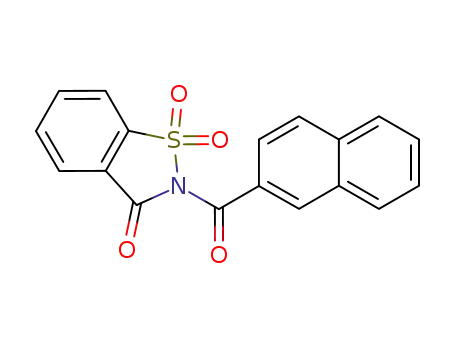 Molecular Structure of 130576-52-2 (N-(2-naphthoyl) saccharin)