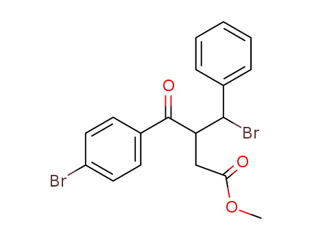 Molecular Structure of 861777-41-5 (4-bromo-3-(4-bromo-benzoyl)-4-phenyl-butyric acid methyl ester)