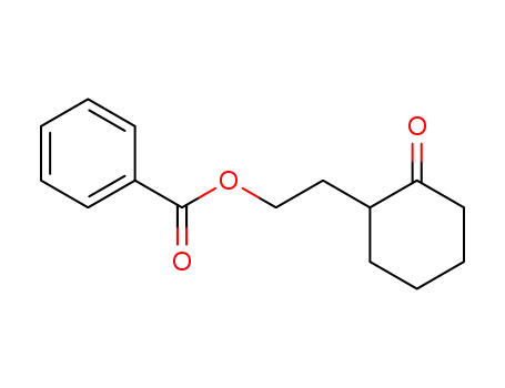 Molecular Structure of 82725-55-1 (2-(2-Benzoyloxyethyl)cyclohexanone)