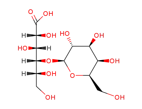 Molecular Structure of 96-82-2 (D-Gluconic acid, 4-O-b-D-galactopyranosyl-)