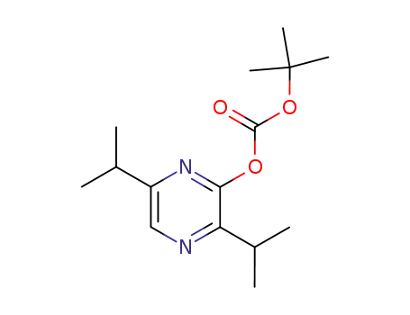Molecular Structure of 104272-92-6 (2-t-butoxycarbonyloxy-3,6-diisopropylpyrazine)