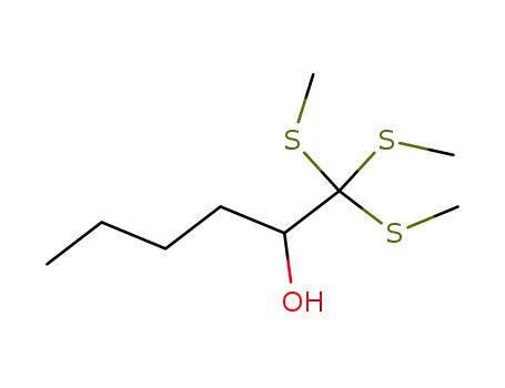 2-Hexanol, 1,1,1-tris(methylthio)-