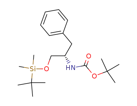 Molecular Structure of 207122-29-0 ((S)-tert-Butyl 1-(tert-butyldimethylsilyloxy)-3-phenylpropan-2-ylcarbamate)