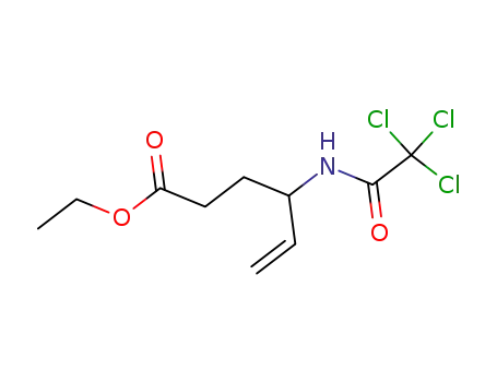 Molecular Structure of 149815-86-1 (4-(2,2,2-Trichloro-acetylamino)-hex-5-enoic acid ethyl ester)