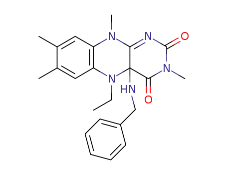 4a-Benzylamino-5-ethyl-3,7,8,10-tetramethyl-5,10-dihydro-4aH-benzo[g]pteridine-2,4-dione