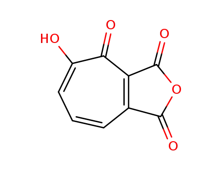 Molecular Structure of 14371-38-1 (6-hydroxy-7-oxo-cyclohepta-1,3,5-triene-1,2-dicarboxylic acid-anhydride)
