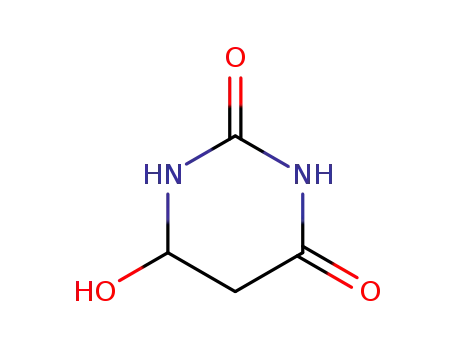 Molecular Structure of 1194-23-6 (5,6-dihydro-6-hydroxyuracil)