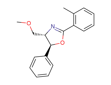 Molecular Structure of 77260-50-5 ((4S,5S)-4-Methoxymethyl-5-phenyl-2-o-tolyl-4,5-dihydro-oxazole)