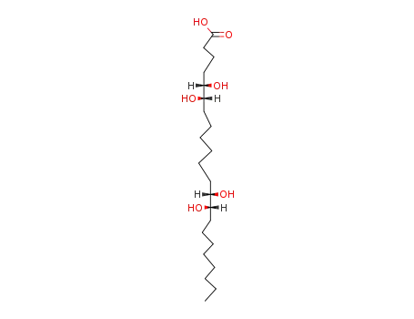 Molecular Structure of 672-22-0 (5<i>t</i><sub>F</sub>,6<i>r</i><sub>F</sub>,13<i>t</i><sub>F</sub>',14<i>r</i><sub>F</sub>'-tetrahydroxy-docosanoic acid)