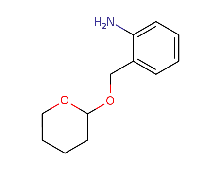 Molecular Structure of 18483-92-6 (2-<2-Amino-benzyloxy>-tetrahydro-pyran)