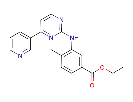 4-Methyl-3-[[4-(3-pyridinyl)-2-pyrimidinyl]amino]benzoic acid ethyl ester cas  641569-97-3