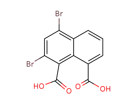 Molecular Structure of 22516-52-5 (2,4-dibromo-naphthalene-1,8-dicarboxylic acid)