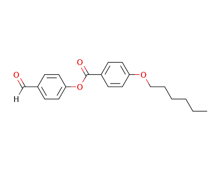 Molecular Structure of 56800-31-8 (Benzoic acid, 4-(hexyloxy)-, 4-formylphenyl ester)