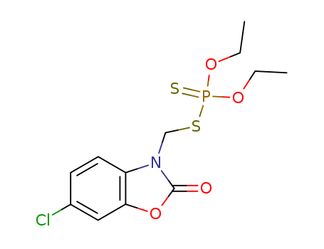 Phosphorodithioic acid, S-[(6-chloro-2-oxo-3(2H)-benzoxazolyl)methyl] O,O-diethyl ester