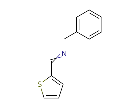 Molecular Structure of 13533-35-2 (Benzenemethanamine, N-(2-thienylmethylene)-)