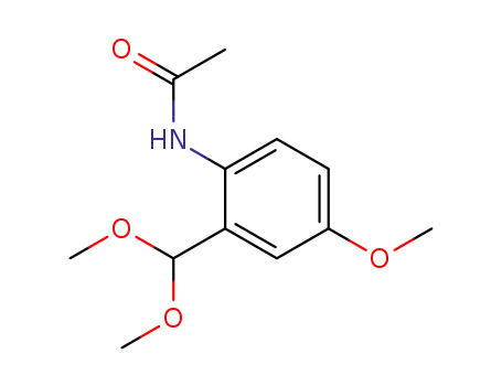 Molecular Structure of 356549-39-8 (<i>N</i>-(2-dimethoxymethyl-4-methoxy-phenyl)-acetamide)