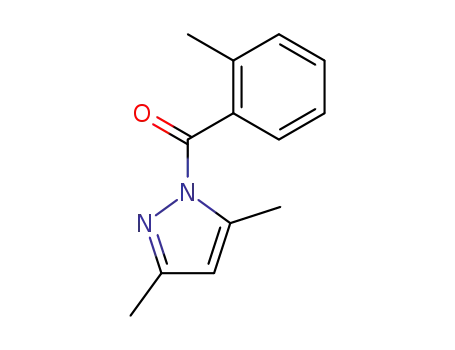 Molecular Structure of 100381-58-6 ((3,5-dimethyl-1H-pyrazol-1-yl) (o-tolyl)methanone)