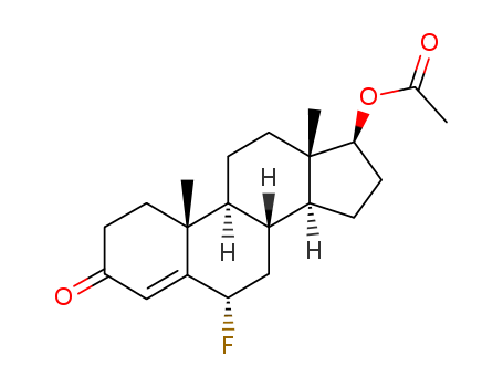 (6-fluoro-10,13-dimethyl-3-oxo-1,2,6,7,8,9,11,12,14,15,16,17-dodecahydrocyclopenta[a]phenanthren-17-yl) acetate cas  855-55-0