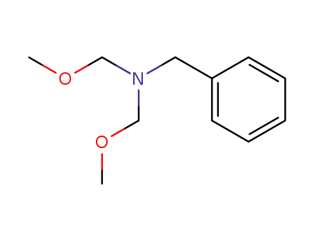 Molecular Structure of 104247-86-1 (Benzenemethanamine, N,N-bis(methoxymethyl)-)