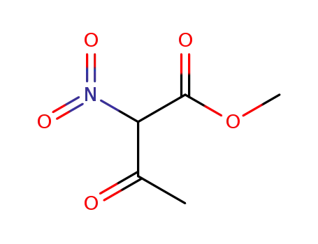 Molecular Structure of 29291-62-1 (Butanoic acid, 2-nitro-3-oxo-, methyl ester)