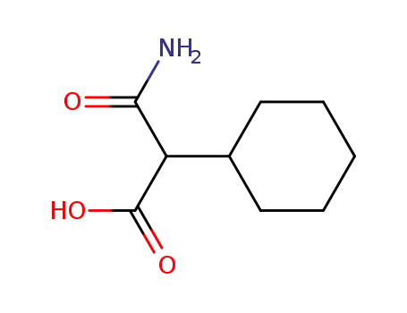 Molecular Structure of 4354-64-7 (2-cyclohexyl-malonamic acid)