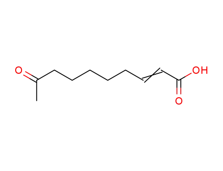 Molecular Structure of 2575-01-1 (9-keto-2-decenoic acid)