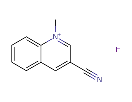 Molecular Structure of 50741-48-5 (Quinolinium, 3-cyano-1-methyl-, iodide)