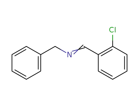 Molecular Structure of 190067-71-1 (Benzenemethanamine, N-[(2-chlorophenyl)methylene]-)