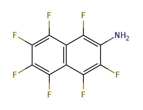 Molecular Structure of 1146-66-3 (2-AMINOHEPTAFLUORONAPHTALENE)