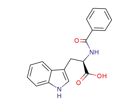 Molecular Structure of 55629-71-5 (D-Tryptophan,N-benzoyl-)