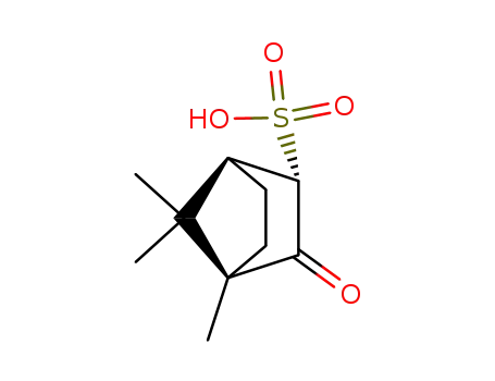 Molecular Structure of 46365-22-4 ((1S-endo)-4,7,7-trimethyl-3-oxobicyclo[2.2.1]heptane-2-sulphonic acid)