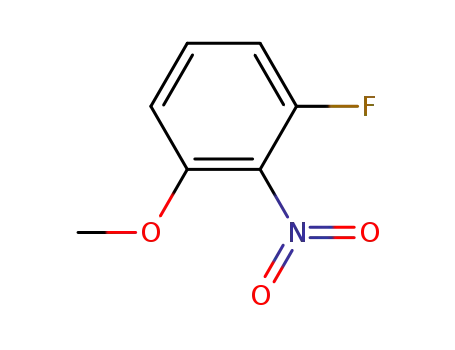 Molecular Structure of 641-49-6 (2-Fluoro-6-Methoxynitrobenzene)