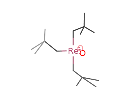 cis-dioxo ReO<sub>2</sub>(CH<sub>2</sub>CMe<sub>3</sub>)3