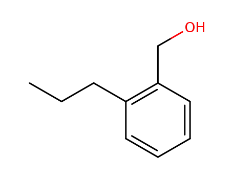 Molecular Structure of 17475-43-3 (Benzenemethanol, 2-propyl-)