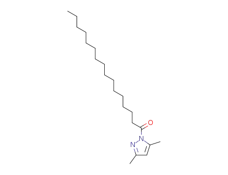 Molecular Structure of 70583-60-7 (1-hexadecanoyl-3,5-dimethyl-1<i>H</i>-pyrazole)