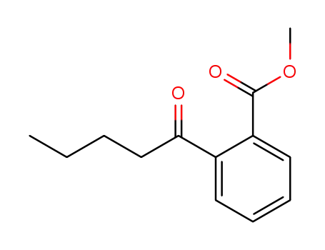 Molecular Structure of 64624-87-9 (Methyl 2-pentanoylbenzoate)