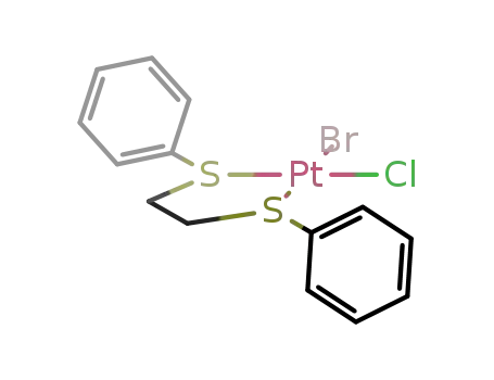 {1,2-bis(phenylthio)ethane}bromochloroplatinum(II)