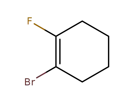 Molecular Structure of 195390-23-9 (1-Fluor-2-brom-cyclohexen)
