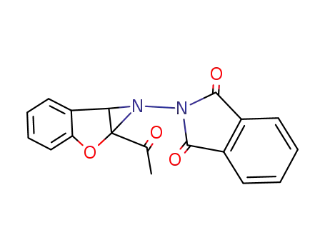 1a-acetyl-1-phthalimidoamino-1a,6b-dihydro-1H-benzofuro<2,3-b>azirine