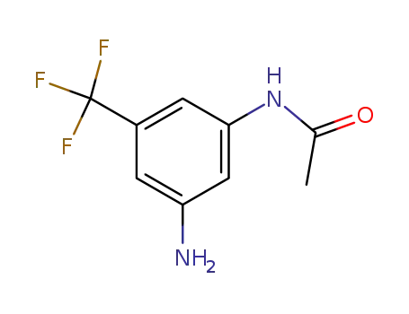 Molecular Structure of 455279-96-6 (N-(3-amino-5-(trifluoromethyl)phenyl)acetamide)