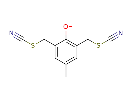 2-Hydroxy-5-methyl-1.3-bis-thiocyanatomethyl-benzol