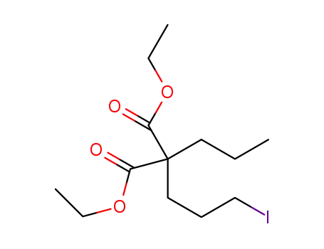 Molecular Structure of 1439866-82-6 (diethyl 2-(3-iodopropyl)-2-propylmalonate)