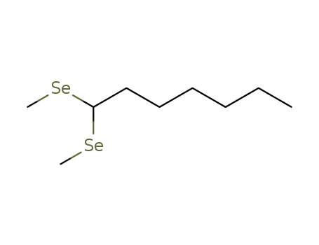 Molecular Structure of 56051-05-9 (Heptane, 1,1-bis(methylseleno)-)