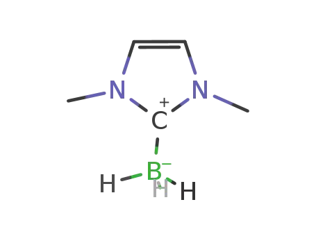 Molecular Structure of 1211417-77-4 (1,3-DiMethyliMidazol-2-ylidene borane, Min. 97%)
