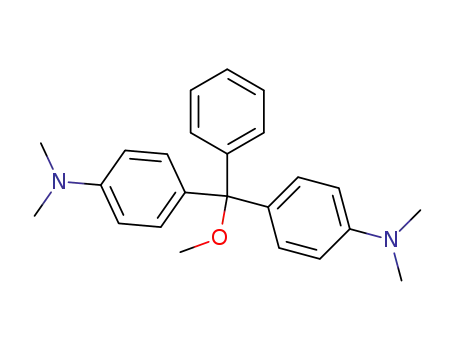 Molecular Structure of 32315-05-2 (Benzenamine, 4,4-(methoxyphenylmethylene)bis(N,N-dimethyl-)