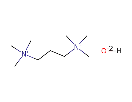 Molecular Structure of 105850-86-0 (hexa-<i>N</i>-methyl-<i>N</i>,<i>N</i>'-propanediyl-di-ammonium; dihydroxyide)