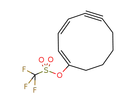 Molecular Structure of 108869-56-3 (Cyclodeca-1,3-dien-5-yn-1-yl trifluoromethanesulphonate)