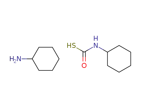 Molecular Structure of 64573-68-8 (Carbamothioic acid, cyclohexyl-, compd. with cyclohexanamine (1:1))