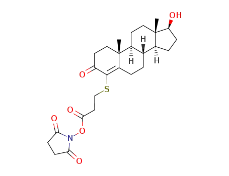 4-(2-carboxyethylthio)testosterone N-succinimidyl ester